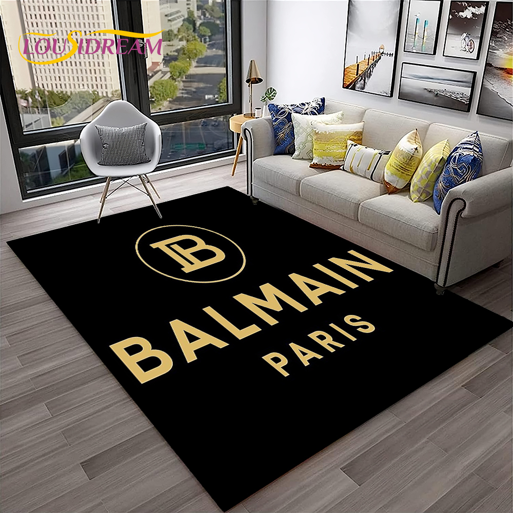 Commercial Printing Machine For Sale - 3D Printing B-Balmain Logo Fashion Carpet