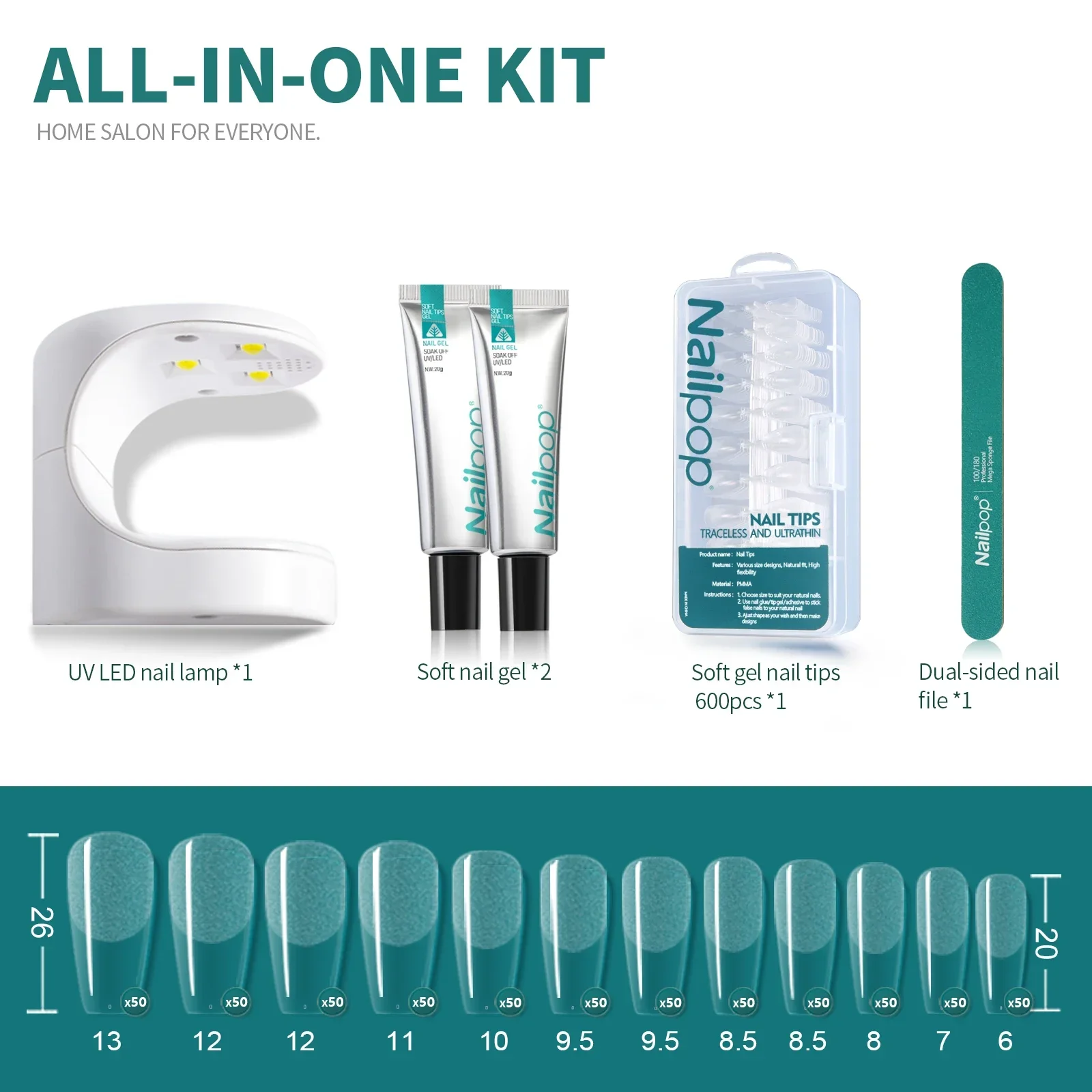 Nailpop Nail Tips and Glue Gel - Exposure Unit Uv recension och pris