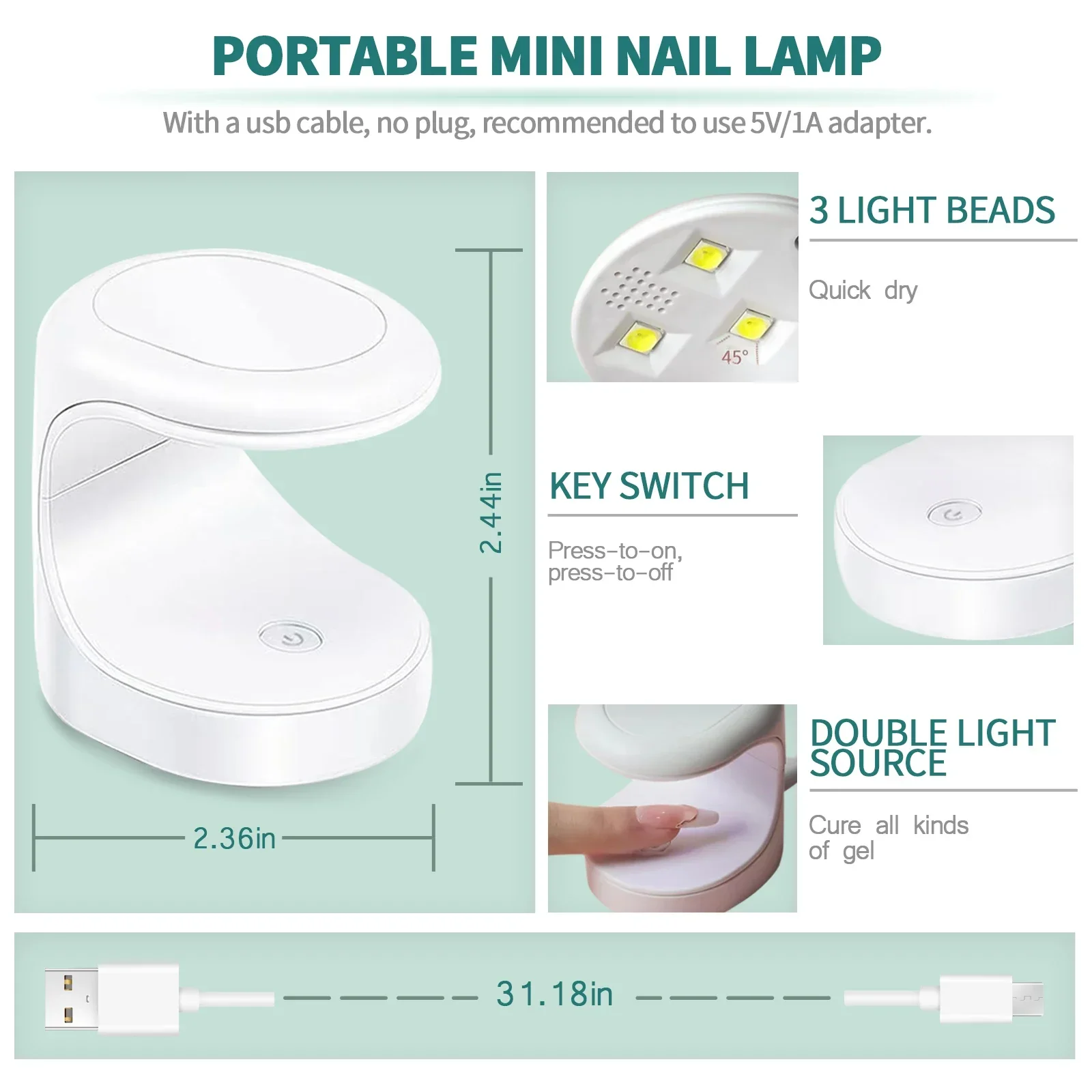 Nailpop Nail Tips and Glue Gel - Exposure Unit Uv recension och pris
