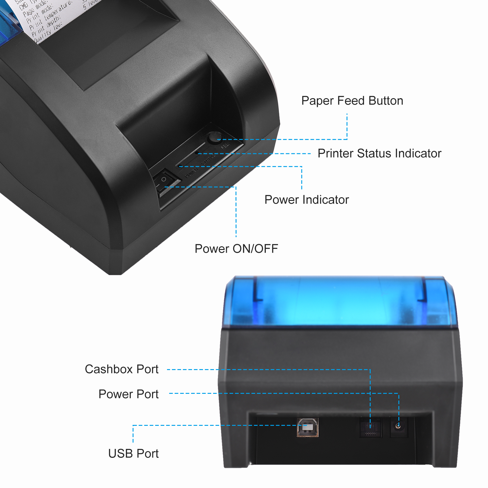 58mm Thermal Receipt Printer D - Commercial Printing Shop recension och pris
