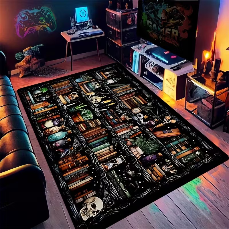 Bookshelf Area Rug for Teen St - Commercial Printing Books recension och pris