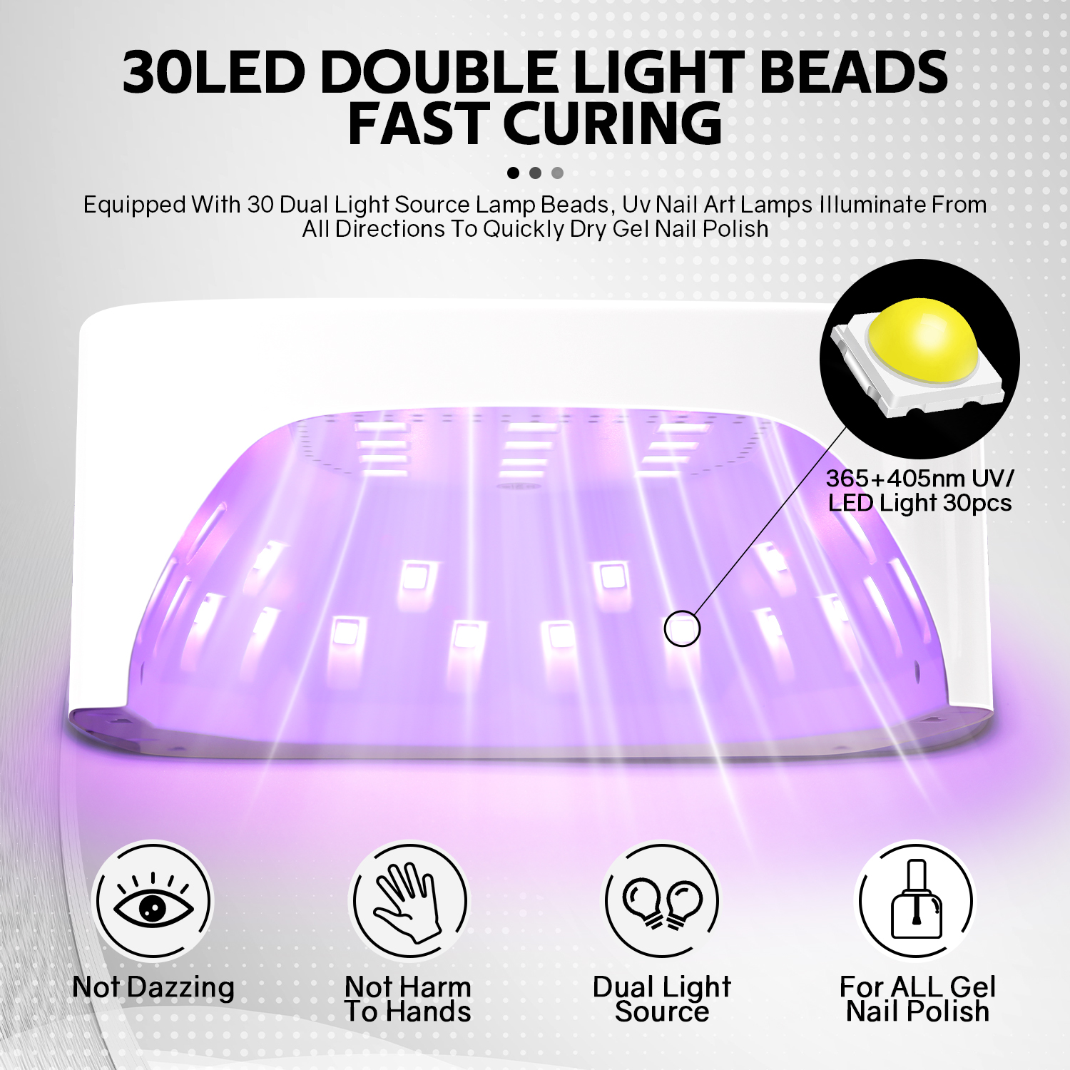 Rechargeable UV LED Nail Lamp  - Exposure Unit Uv recension och pris