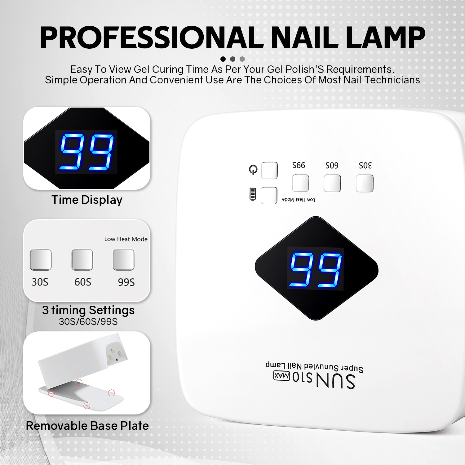 Rechargeable UV LED Nail Lamp  - Exposure Unit Uv recension och pris