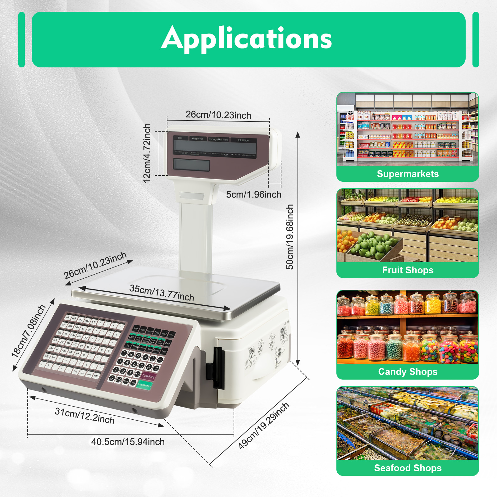 Label Printing Scale 30kg Comm - Commercial Printing Shop recension och pris