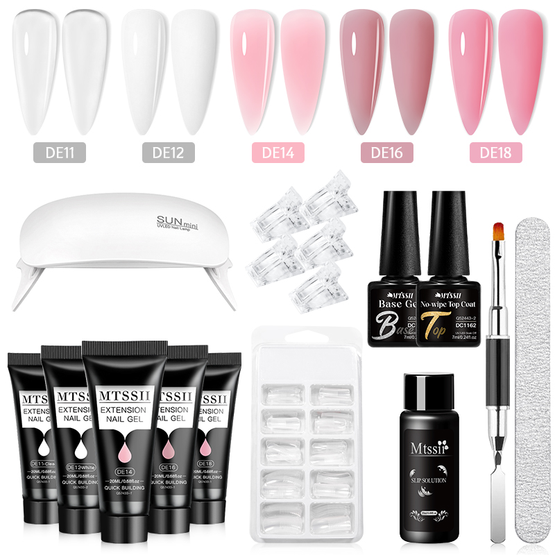 Mtssii 17PCS/Set 20ml Nail Ext - Exposure Unit Uv recension och pris