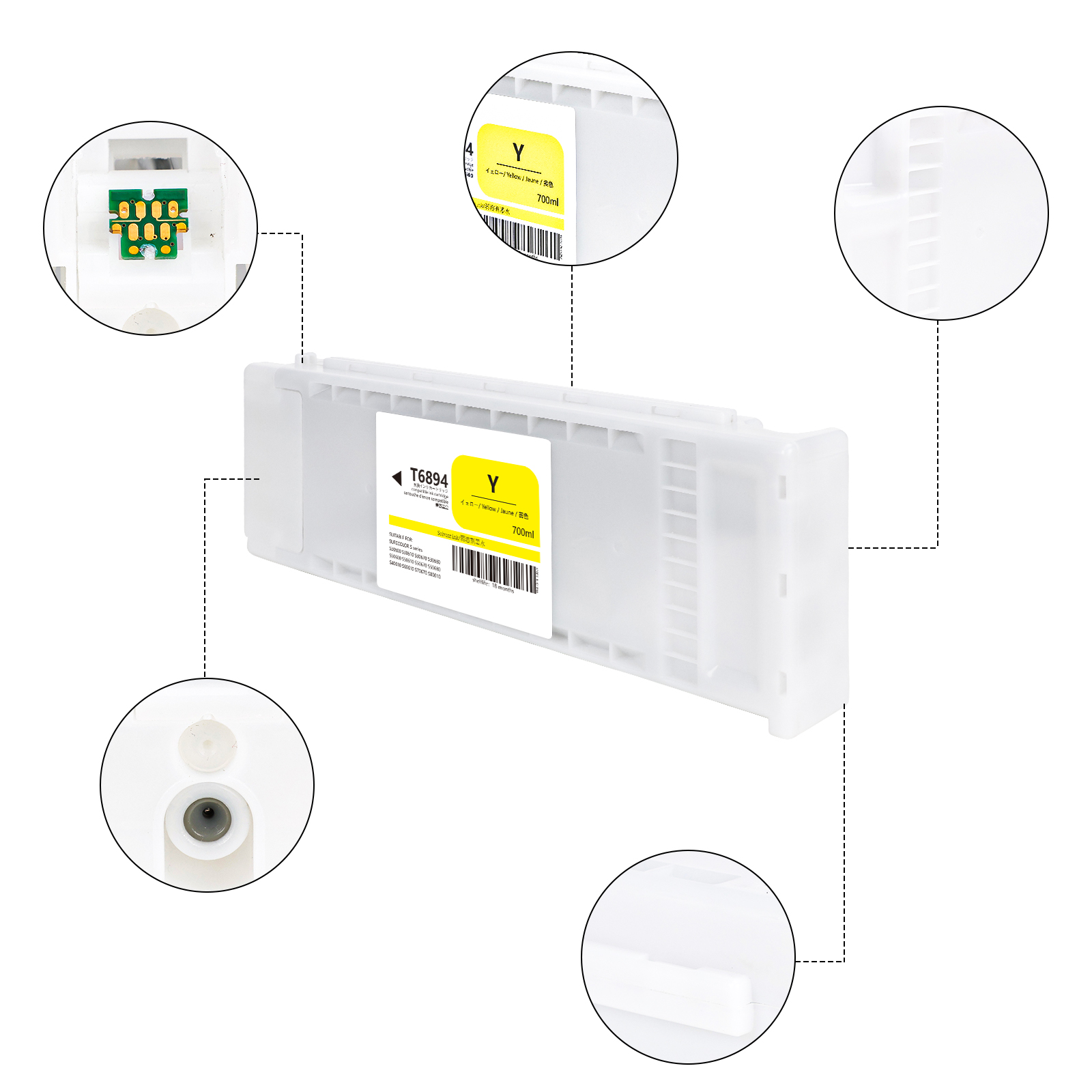 T6891-T6894 Compatible ink car - Eco Solvent Ink Cartridge recension och pris