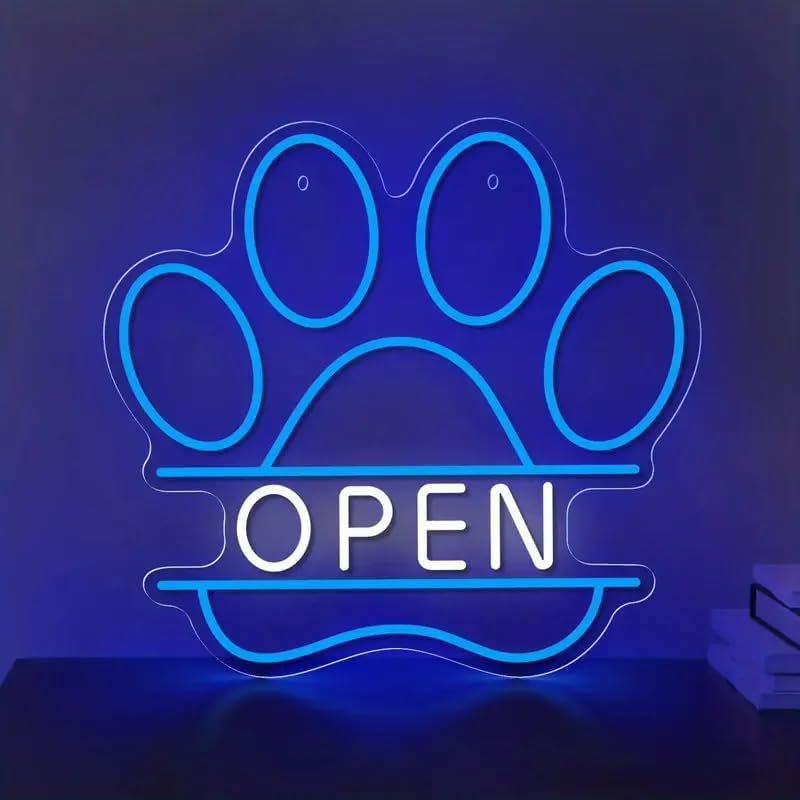LED Neon Sign USB Dimmable Paw - Commercial Printing Shop recension och pris