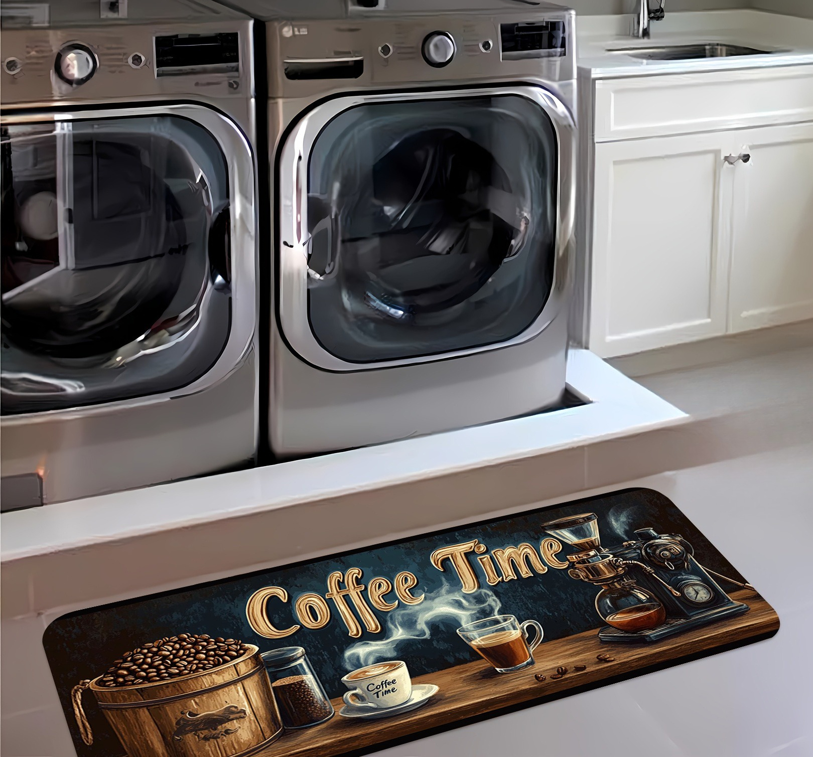 Coffee Cup Printed Long Carpet - Commercial Printing Shop recension och pris