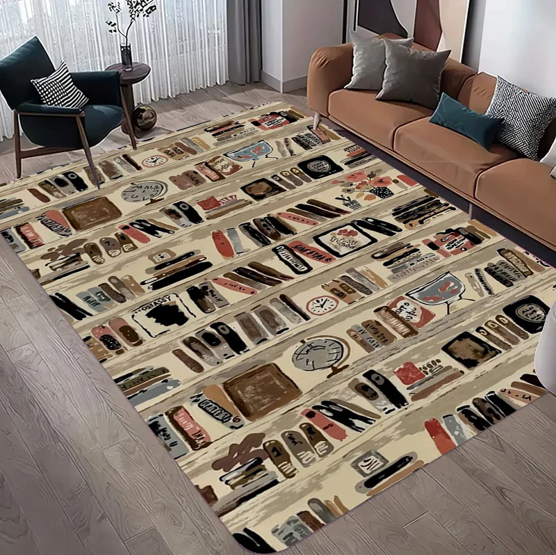 Vintage Book Print Area Rug, R - Commercial Printing Books recension och pris