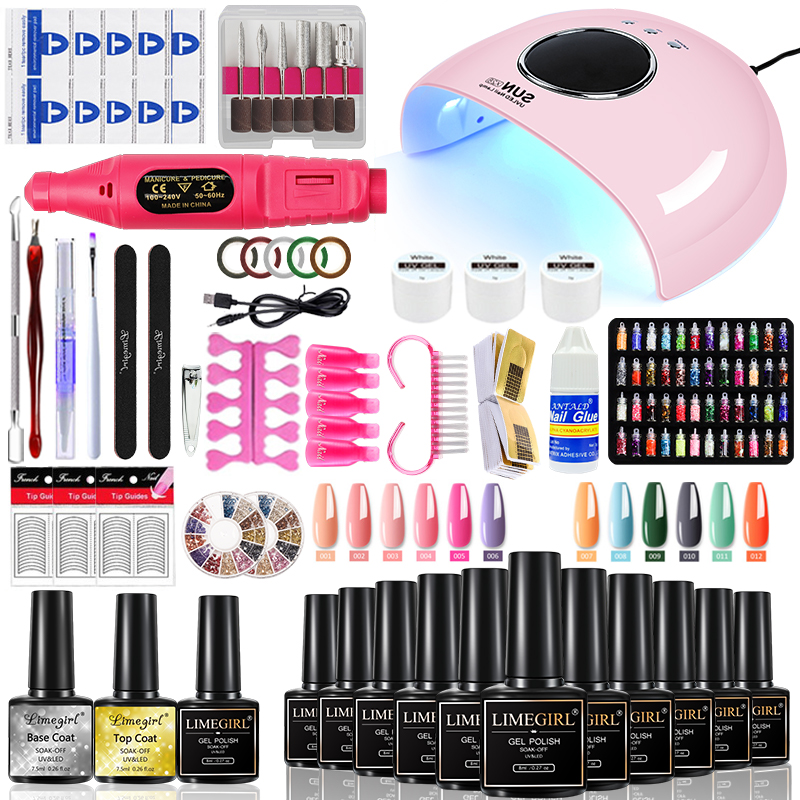 Limegirl Gel Nail Kit with Nai - Exposure Unit Uv recension och pris